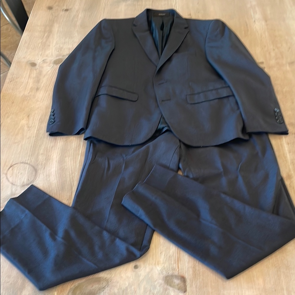 Men's Navy Blazer and Slacks Suit Set